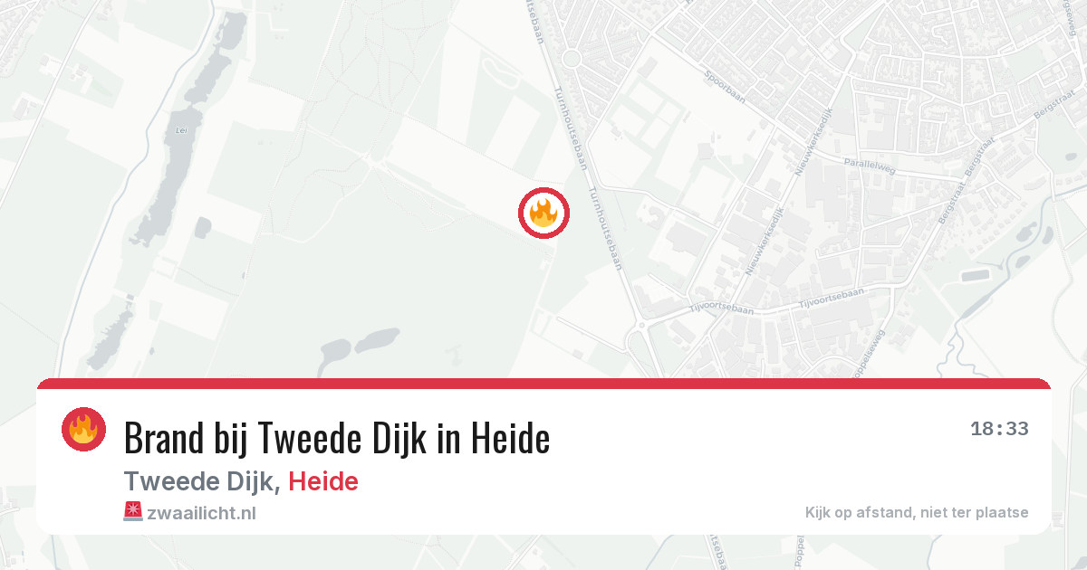 Brand bij Tweede Dijk in Heide — 26 jun 2026