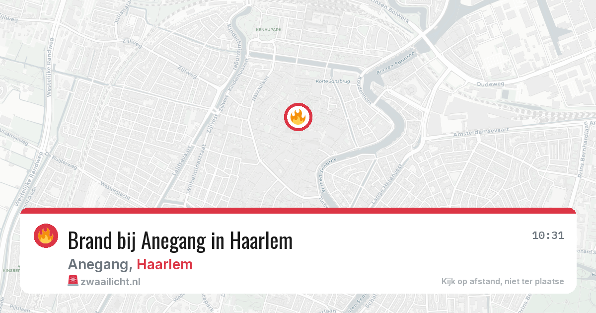 Brand bij Anegang in Haarlem — 14 jul 2026
