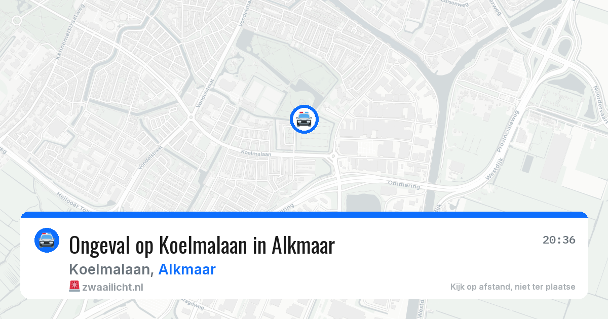 Ongeval op Koelmalaan in Alkmaar — 7 mei 2026