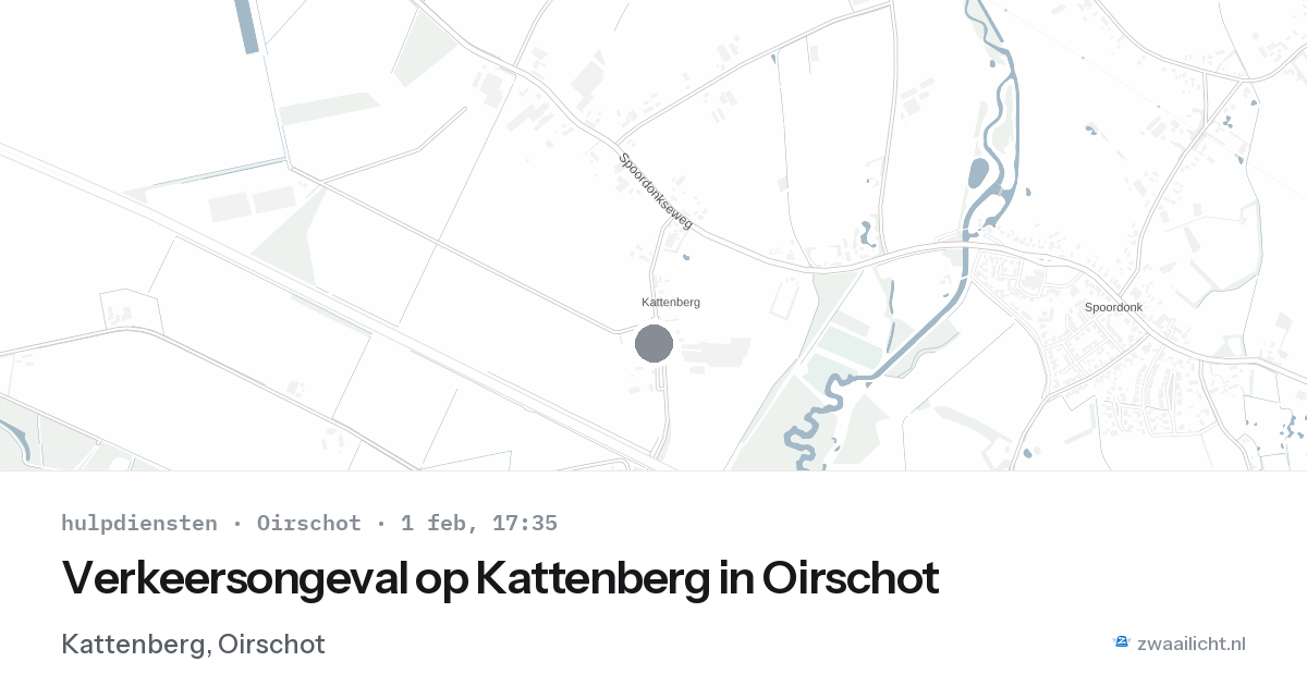 Verkeersongeval op Kattenberg in Oirschot — 1 feb 2026
