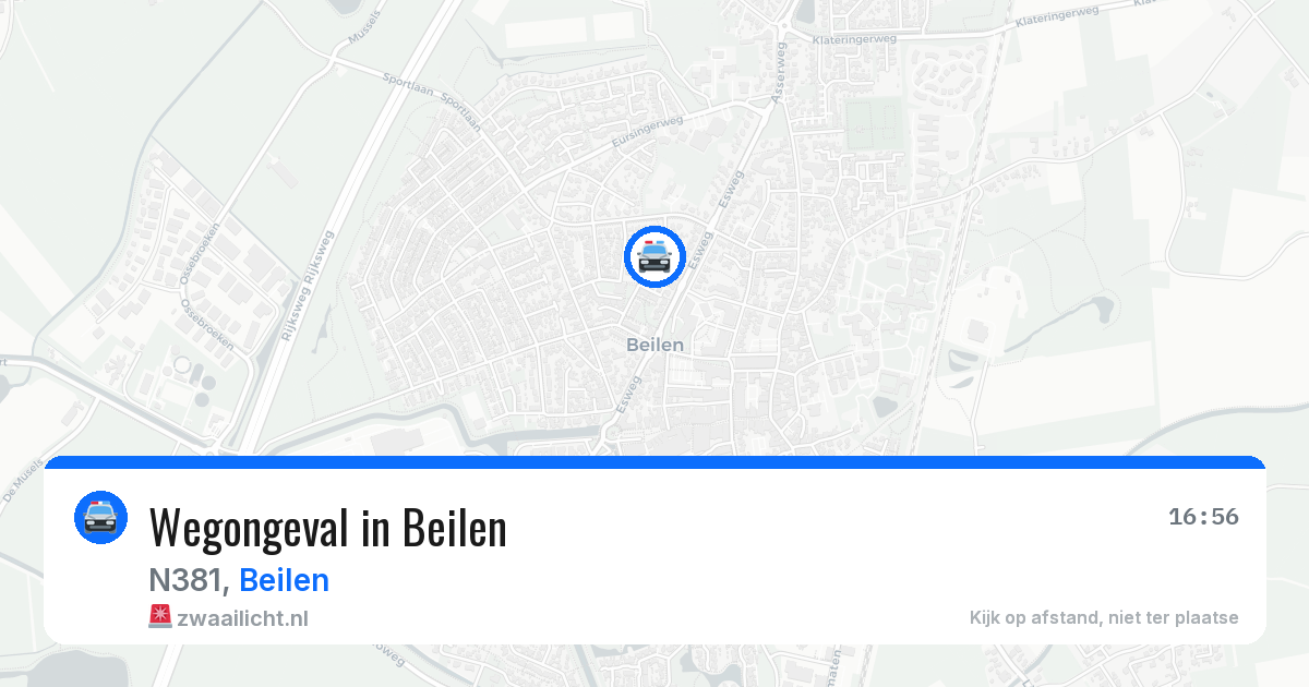 Wegongeval in Beilen — 15 jun 2026