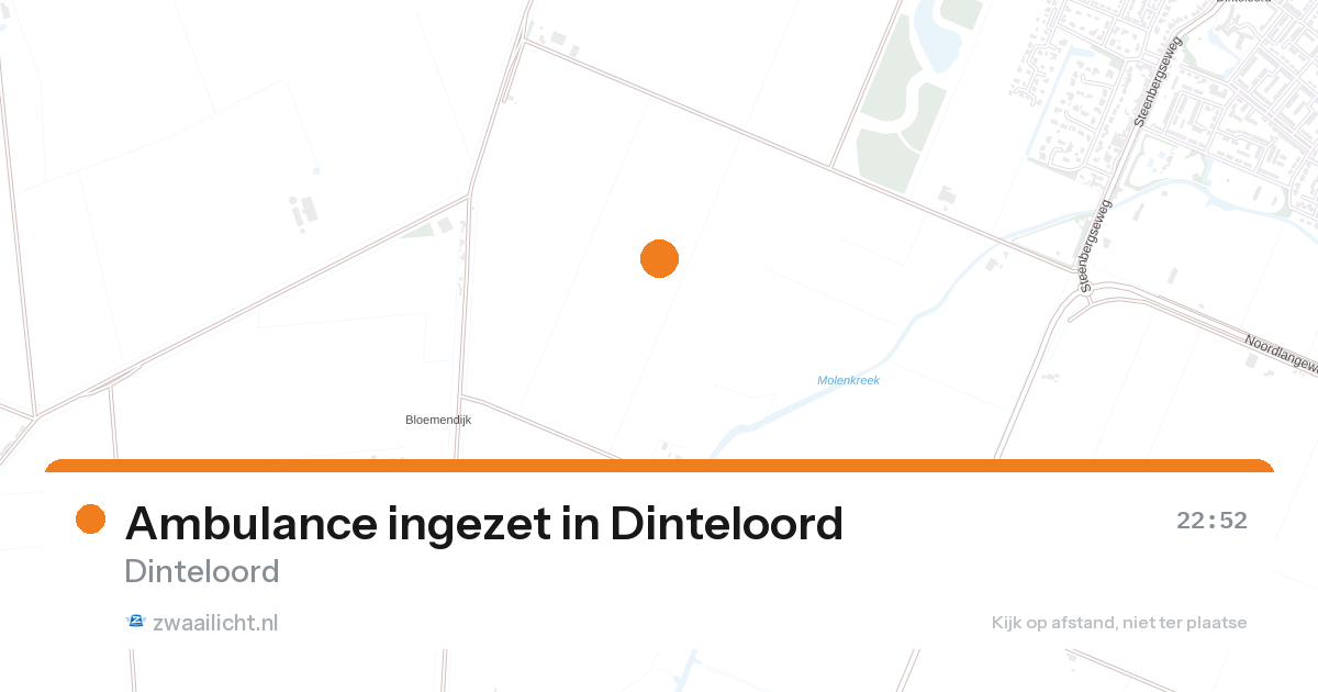 Ambulance ingezet in Dinteloord — 26 aug 2026