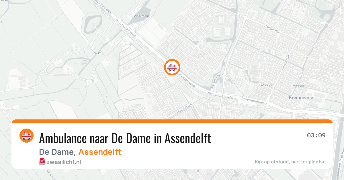 Ambulance naar De Dame in Assendelft — 30 jan 2026