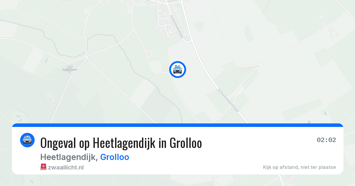 Ongeval op Heetlagendijk in Grolloo — 3 jun 2026
