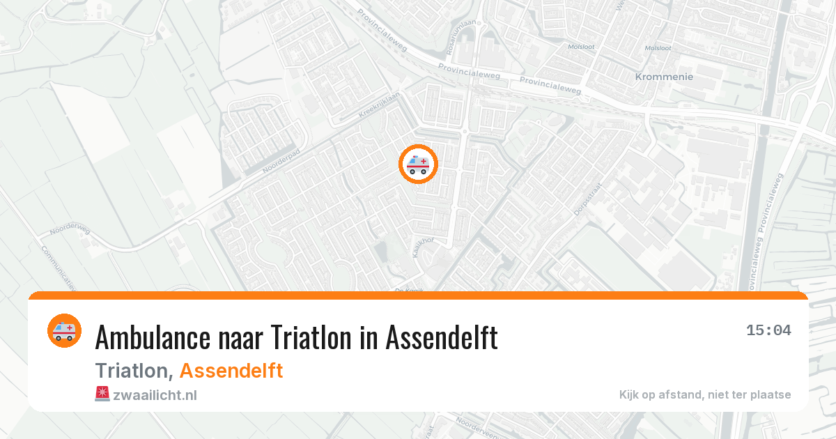 Ambulance naar Triatlon in Assendelft — 31 jul 2026