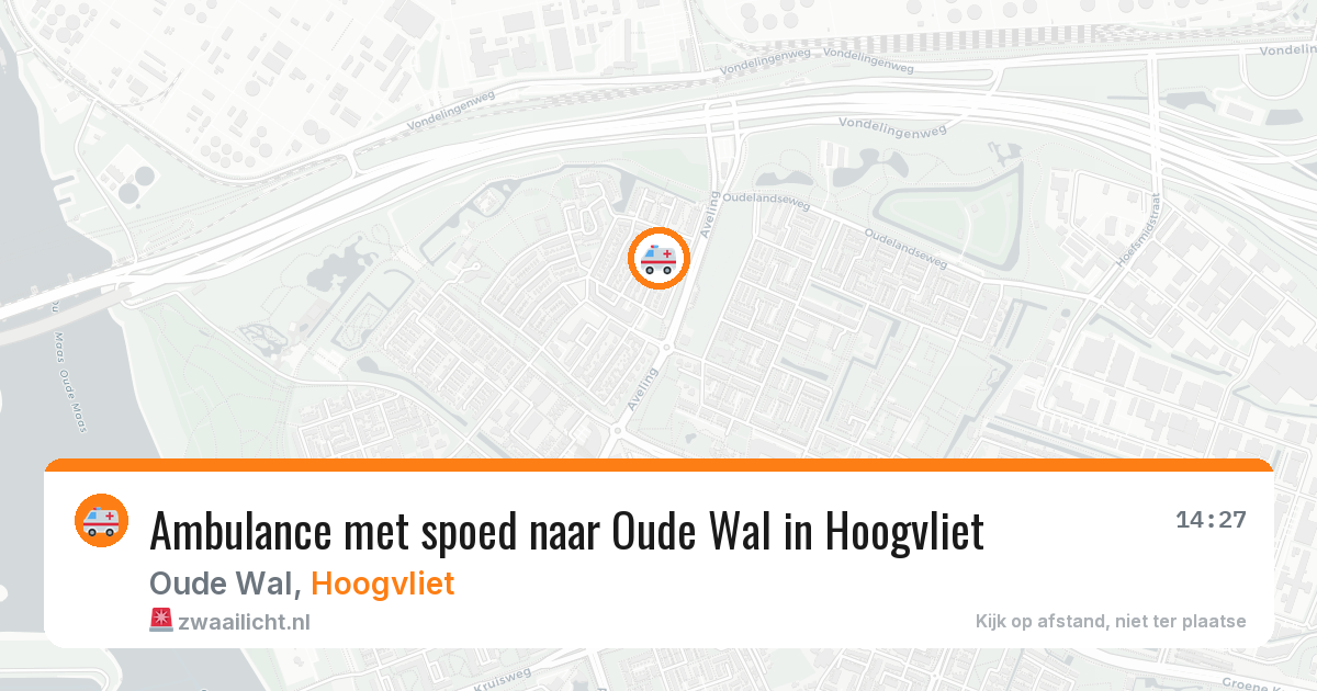 Ambulance met spoed naar Oude Wal in Hoogvliet — 6 mei 2026