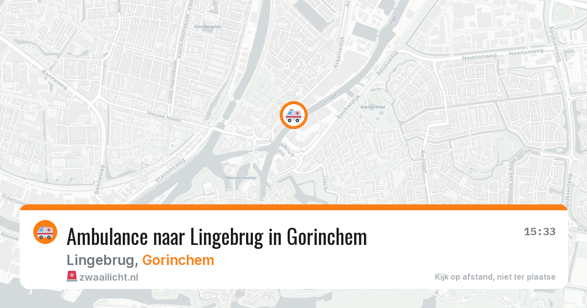 Ambulance naar Lingebrug in Gorinchem — 20 jun 2026