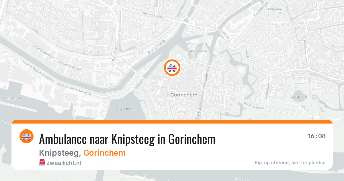 Ambulance naar Knipsteeg in Gorinchem — 3 aug 2026