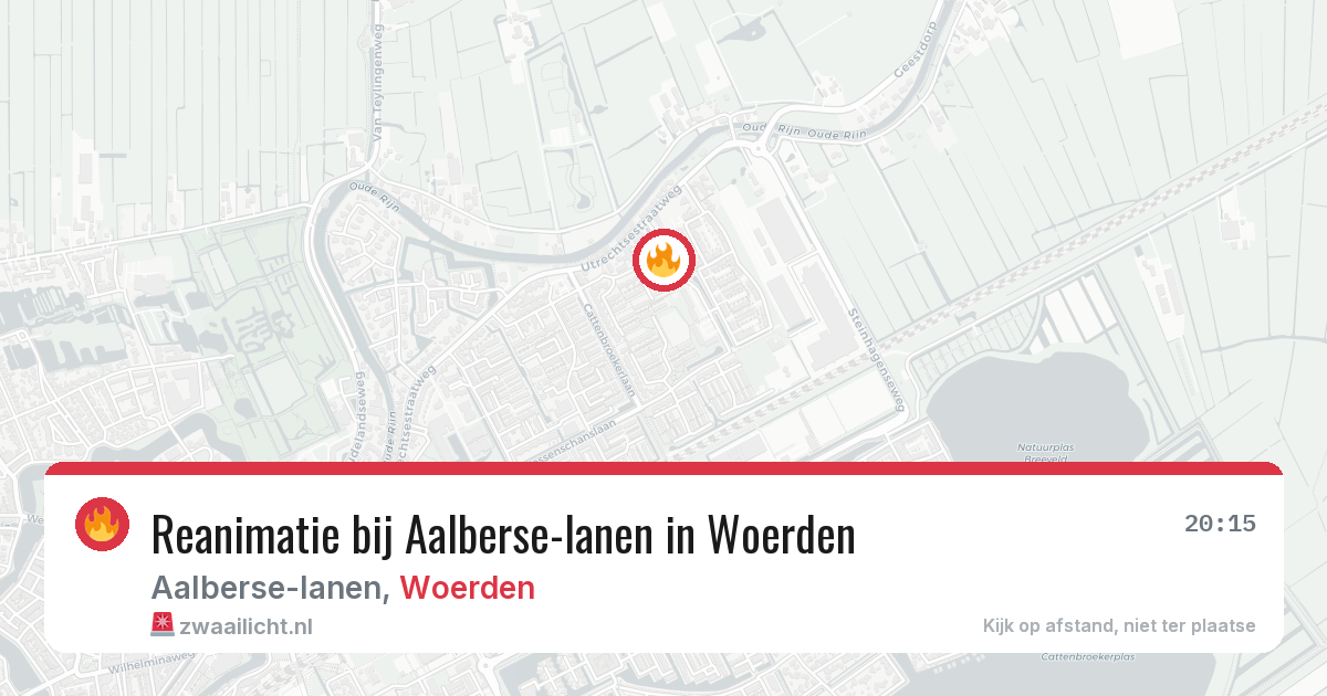 Reanimatie bij Aalberse-lanen in Woerden — 19 jan 2026