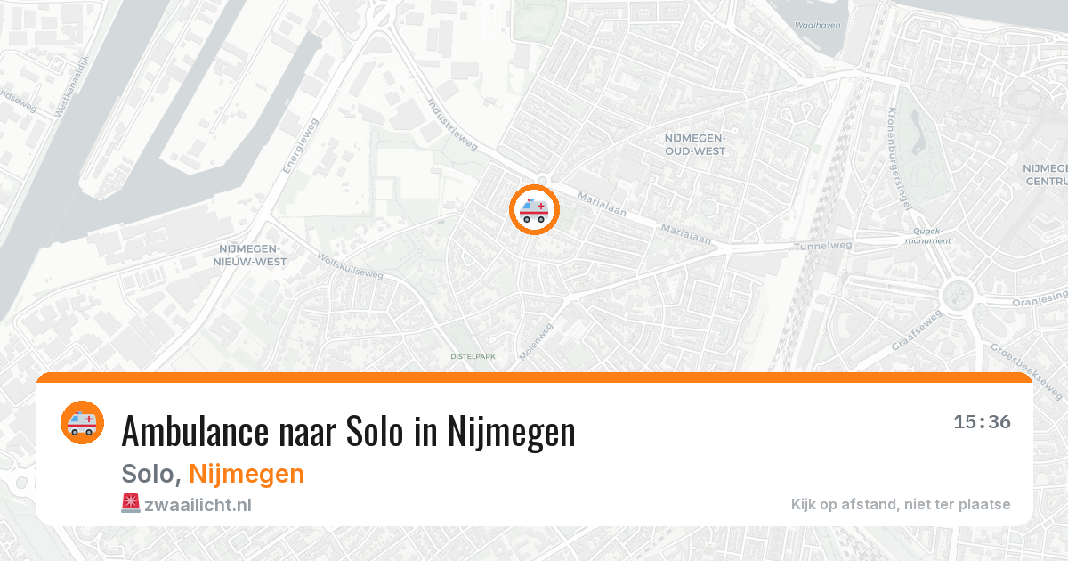 Ambulance naar Solo in Nijmegen — 22 jul 2026