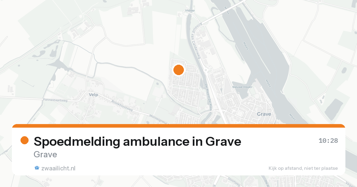 Spoedmelding ambulance in Grave — 18 aug 2026