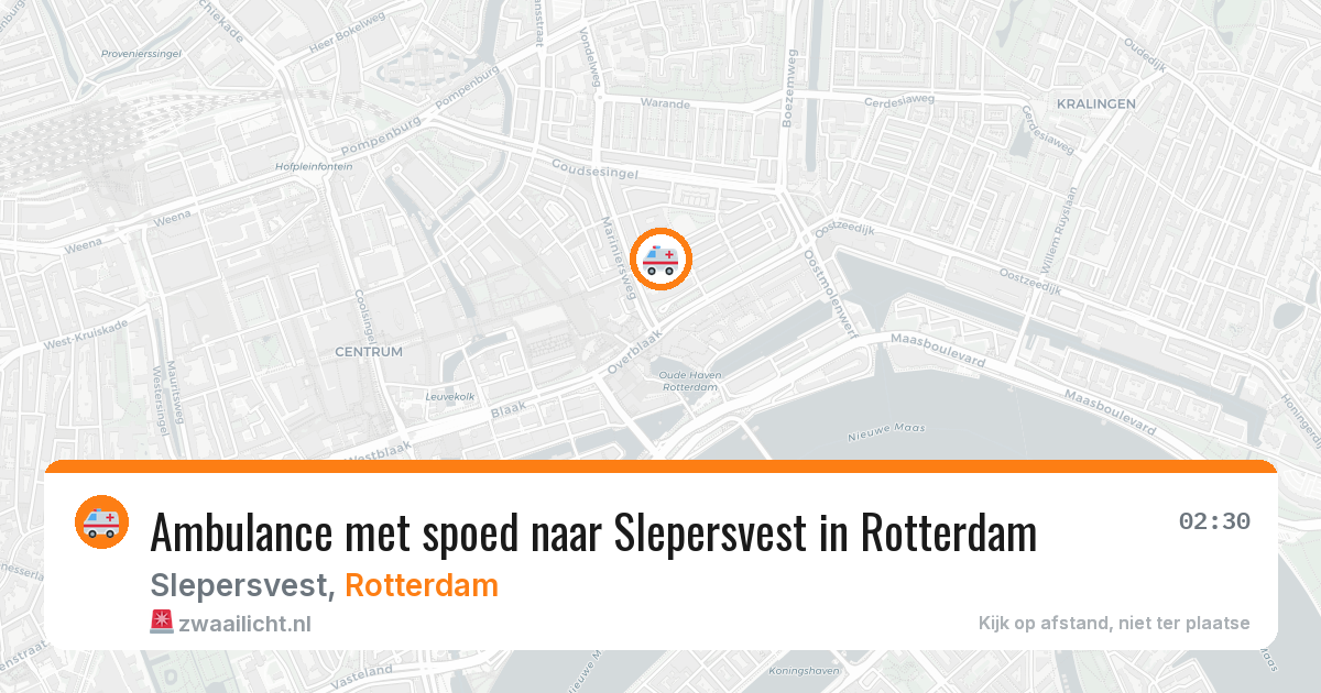 Ambulance met spoed naar Slepersvest in Rotterdam — 21 jun 2026