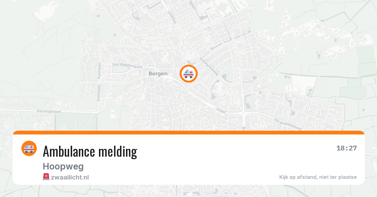 Ambulance melding — 14 jun 2026
