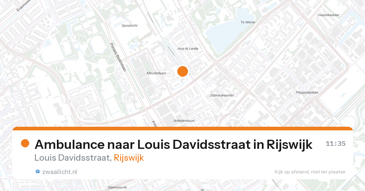 Ambulance naar Louis Davidsstraat in Rijswijk — 26 aug 2026