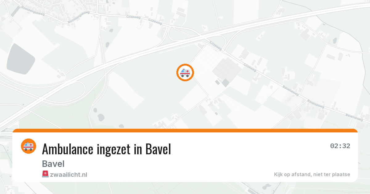 Ambulance ingezet in Bavel — 18 mrt 2026