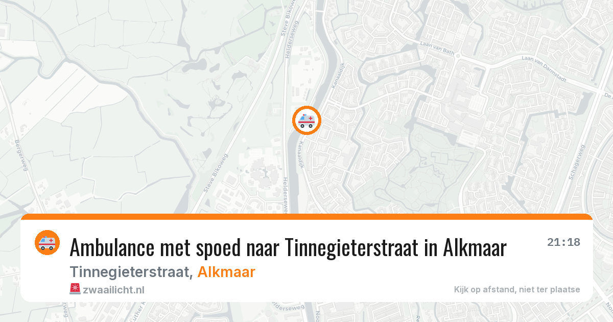 Ambulance met spoed naar Tinnegieterstraat in Alkmaar — 28 jan 2026