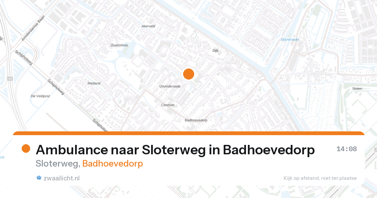 Ambulance naar Sloterweg in Badhoevedorp — 12 jun 2026