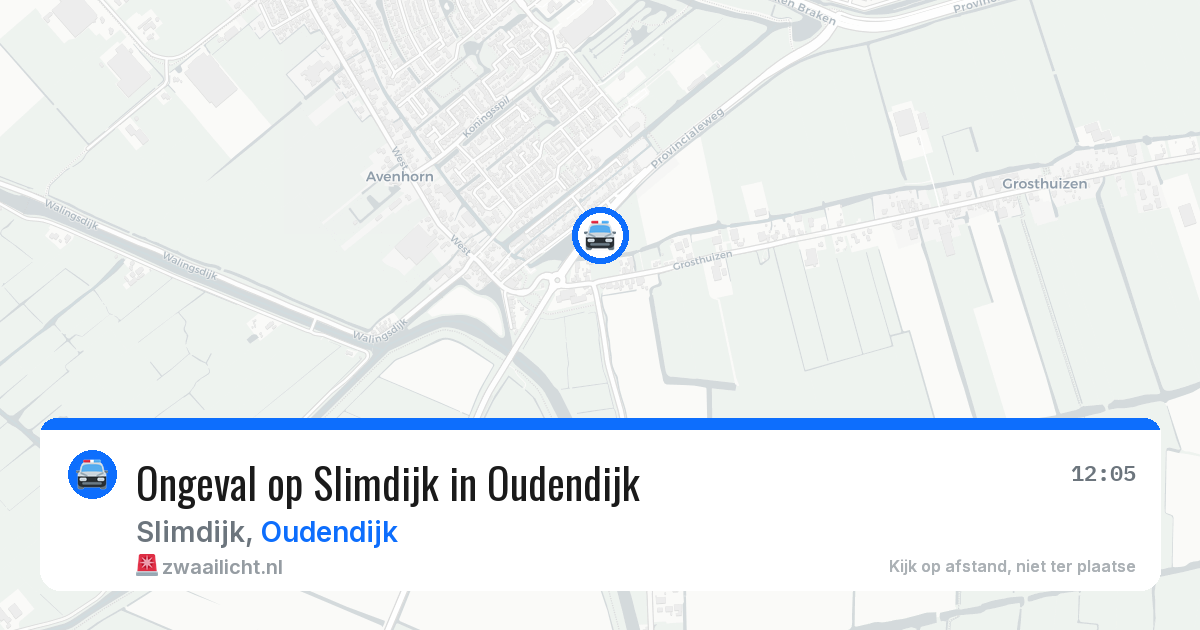 Ongeval op Slimdijk in Oudendijk — 3 jul 2026
