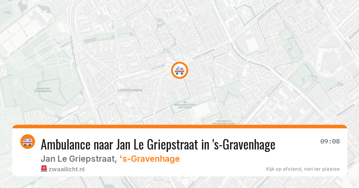 Ambulance naar Jan Le Griepstraat in 's-Gravenhage — 7 jul 2026