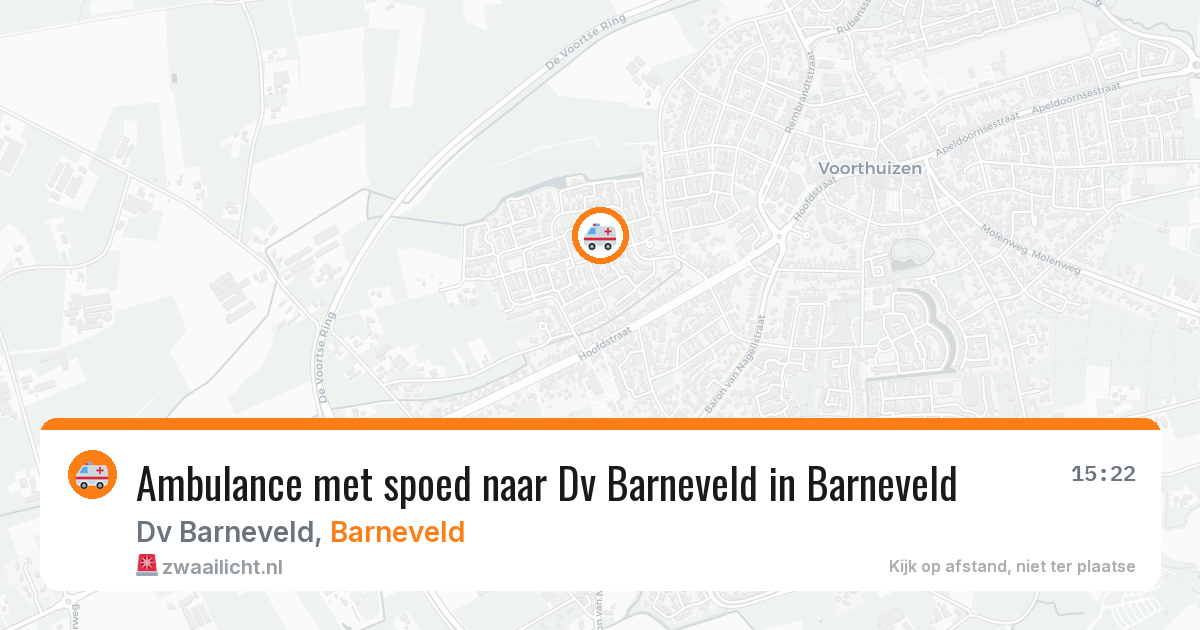 Ambulance met spoed naar Dv Barneveld in Barneveld — 3 jul 2026