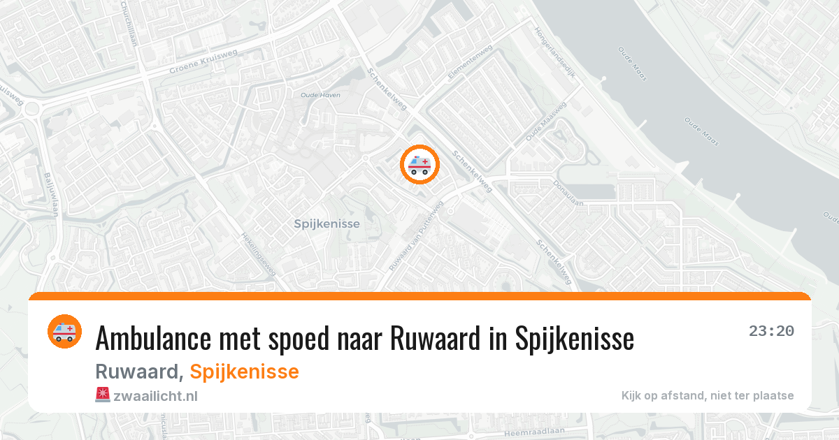 Ambulance met spoed naar Ruwaard in Spijkenisse — 27 jun 2026