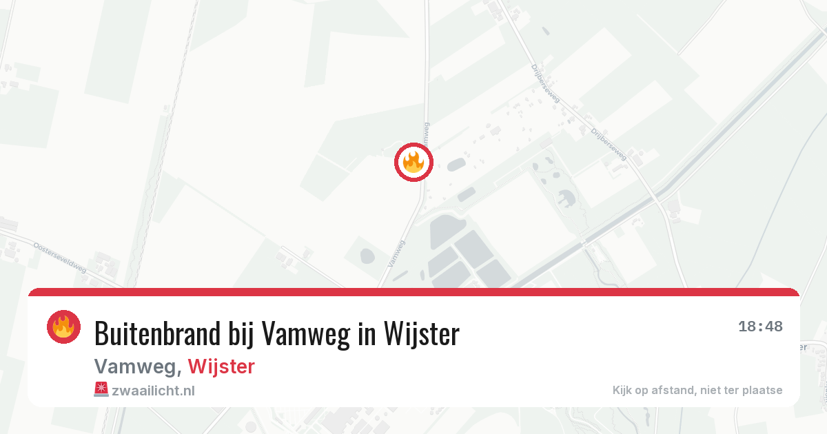 Buitenbrand bij Vamweg in Wijster — 4 aug 2026