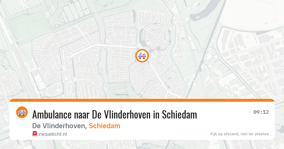 Ambulance naar De Vlinderhoven in Schiedam — 30 jan 2026