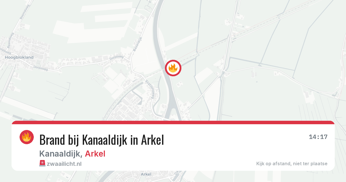Brand bij Kanaaldijk in Arkel — 13 feb 2026