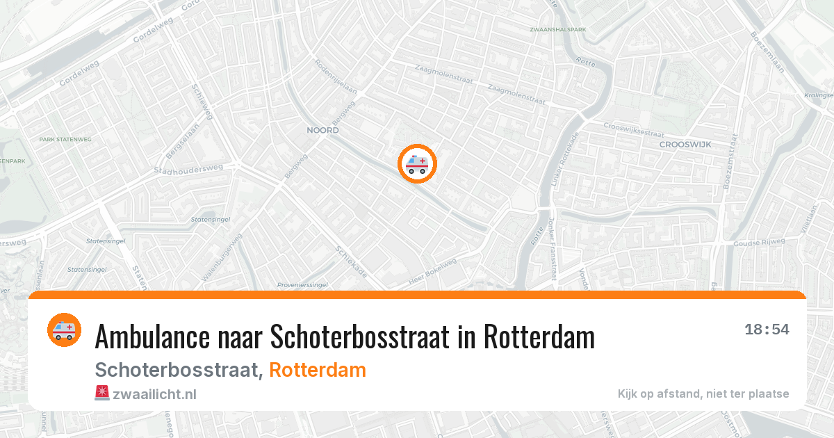 Ambulance naar Schoterbosstraat in Rotterdam — 20 jun 2026