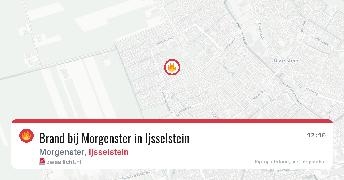 Brand bij Morgenster in Ijsselstein — 4 mrt 2026