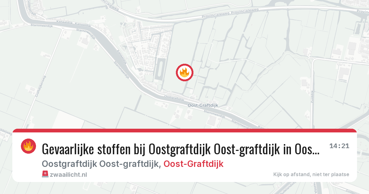 Gevaarlijke stoffen bij Oostgraftdijk Oost-graftdijk in Oost-Graftdijk — 29 jan 2026