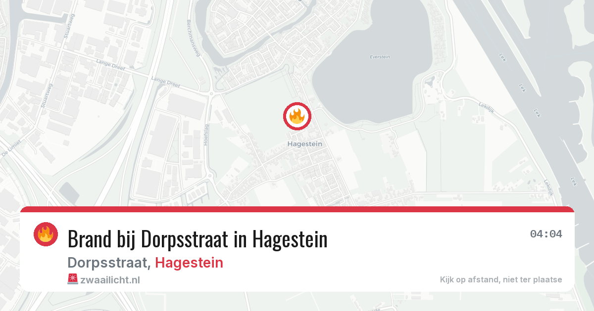 Brand bij Dorpsstraat in Hagestein — 28 jun 2026
