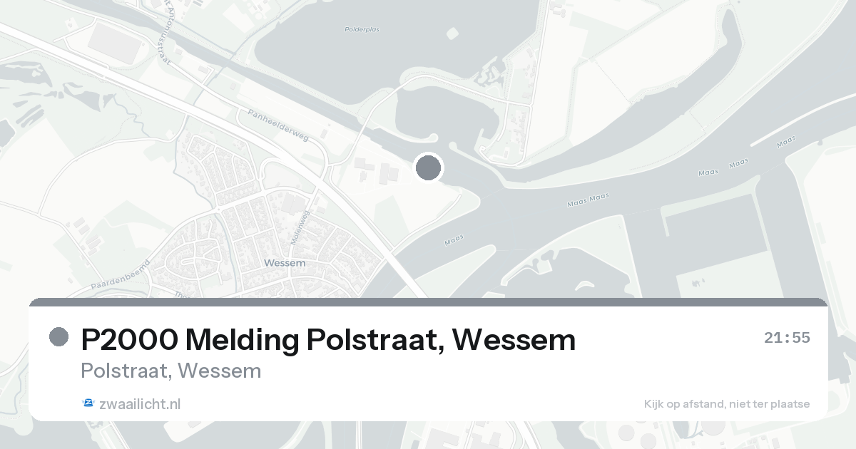 P2000 Melding Polstraat, Wessem — 2 aug 2026