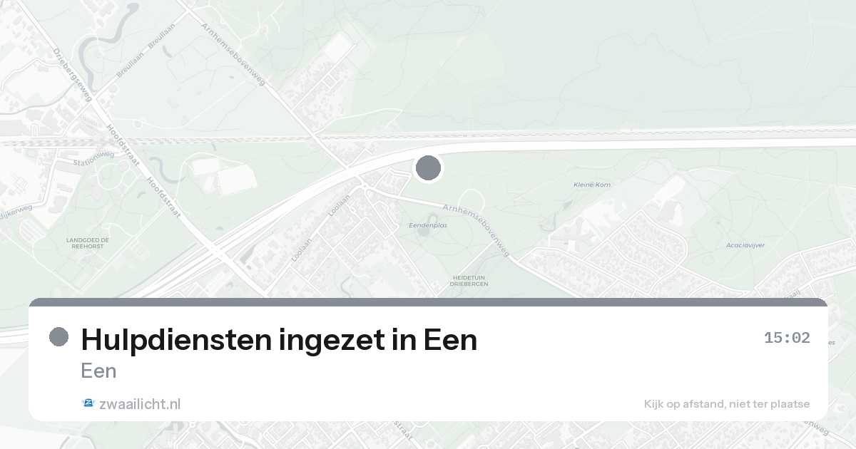 Hulpdiensten ingezet in Een — 30 jan 2026 | 🚨 Zwaailicht.nl