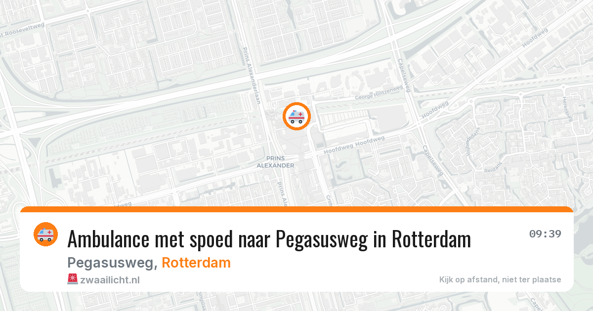 Ambulance met spoed naar Pegasusweg in Rotterdam — 25 mrt 2026