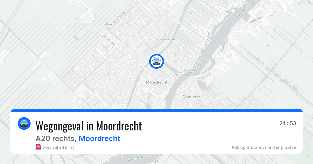 Wegongeval in Moordrecht — 12 jun 2026