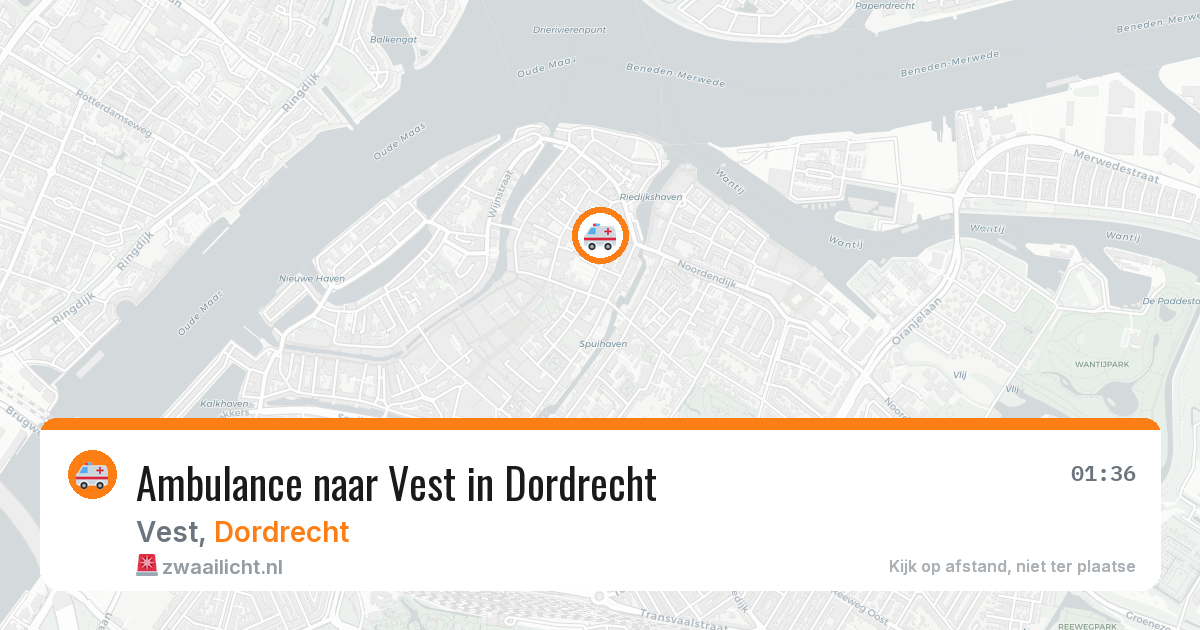 Ambulance naar Vest in Dordrecht — 23 mei 2026