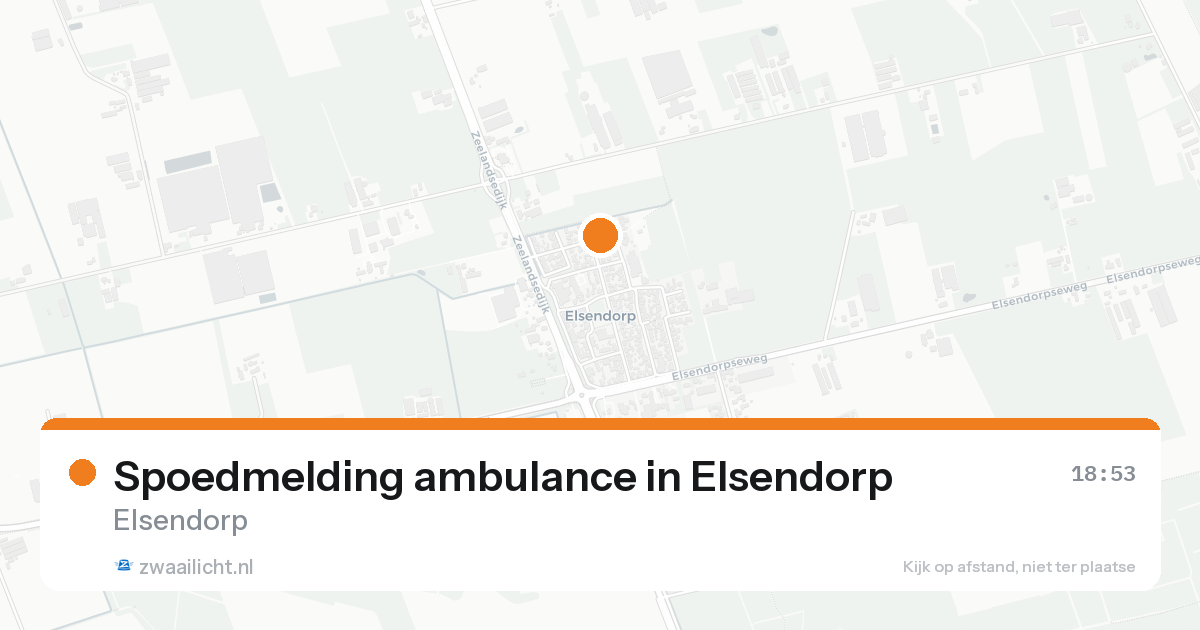 Spoedmelding ambulance in Elsendorp — 30 jan 2026