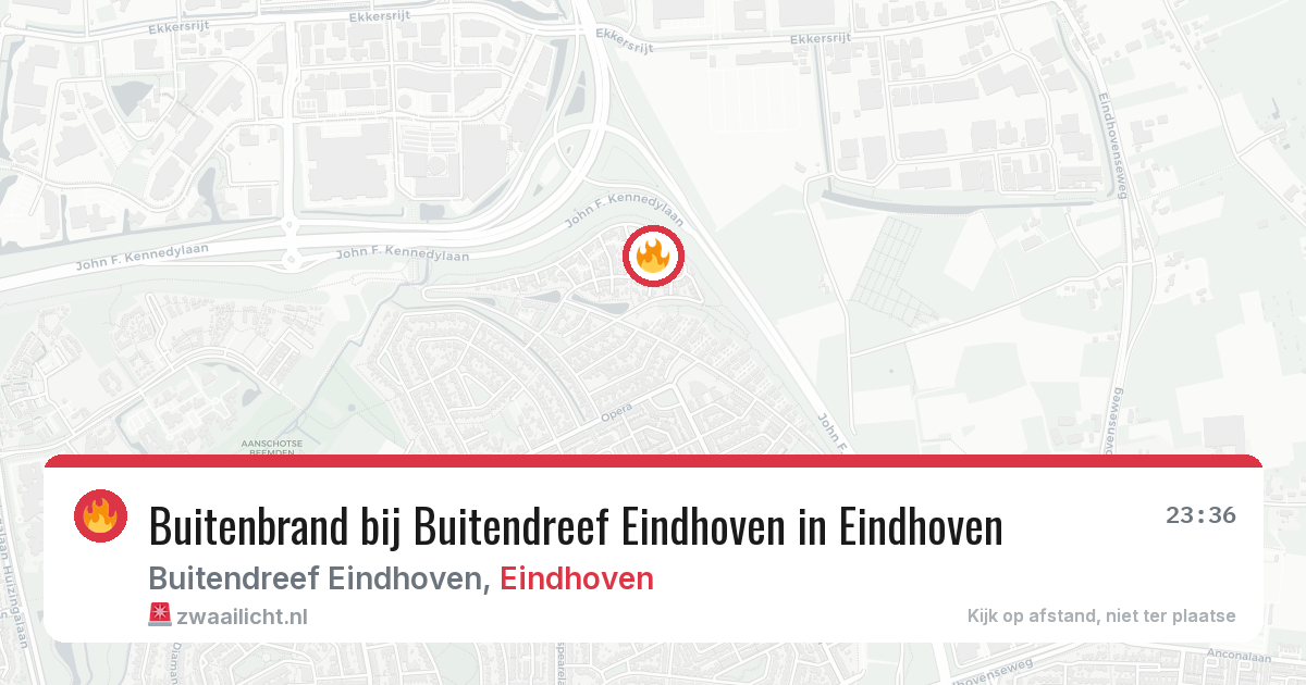 Buitenbrand bij Buitendreef Eindhoven in Eindhoven — 27 jun 2026