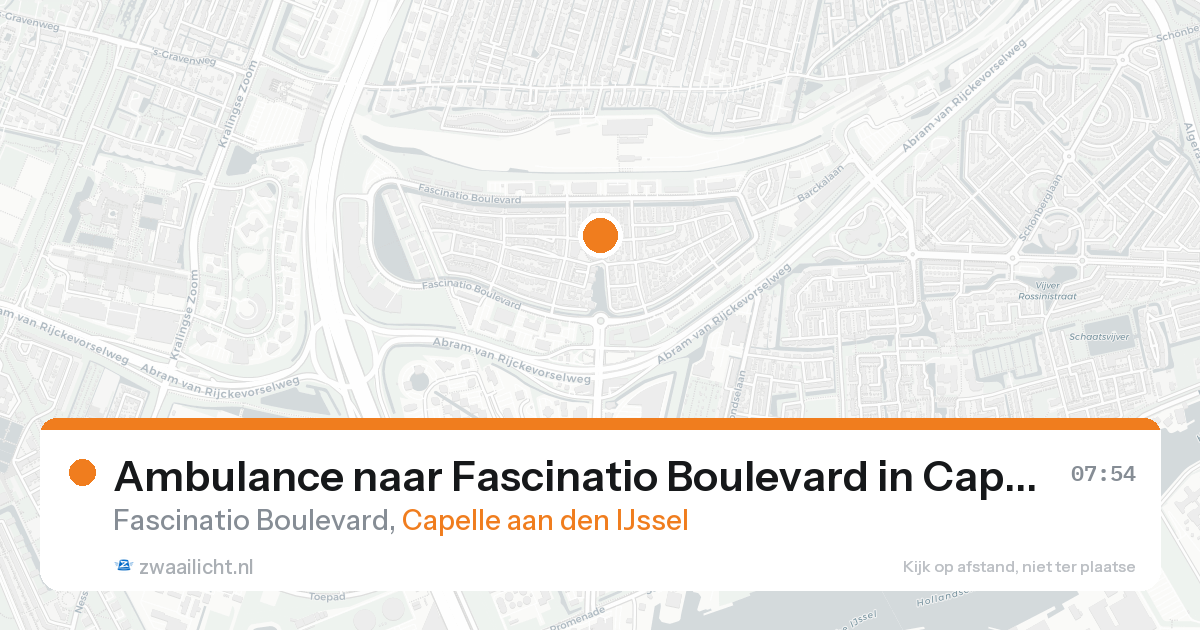 Ambulance naar Fascinatio Boulevard in Capelle aan den IJssel — 25 aug 2026