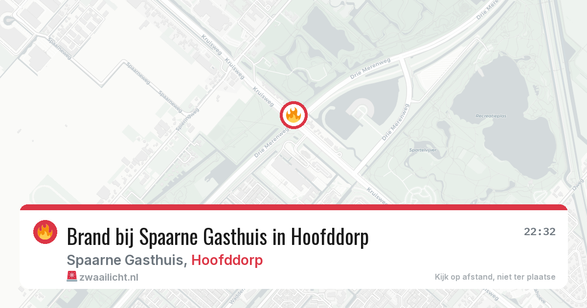 Brand bij Spaarne Gasthuis in Hoofddorp — 16 jun 2026