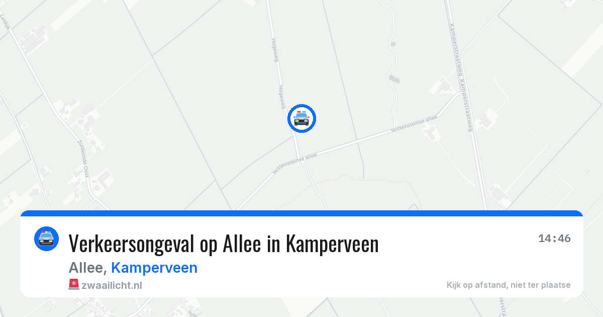 Verkeersongeval op Allee in Kamperveen — 15 jun 2026