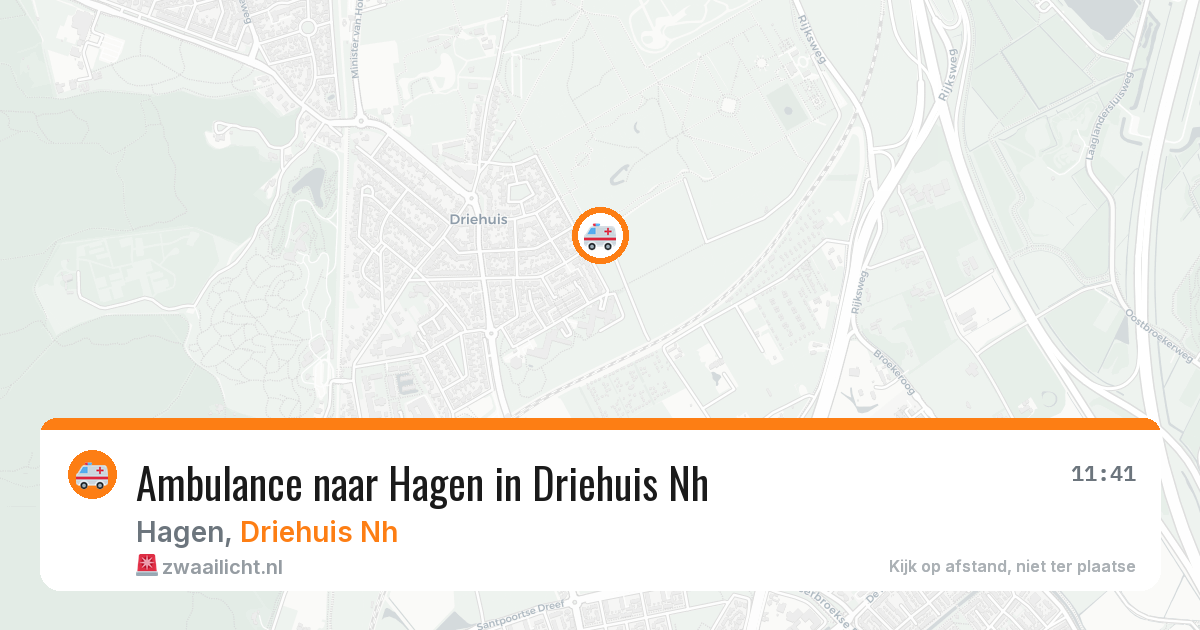 Ambulance naar Hagen in Driehuis Nh — 7 mei 2026