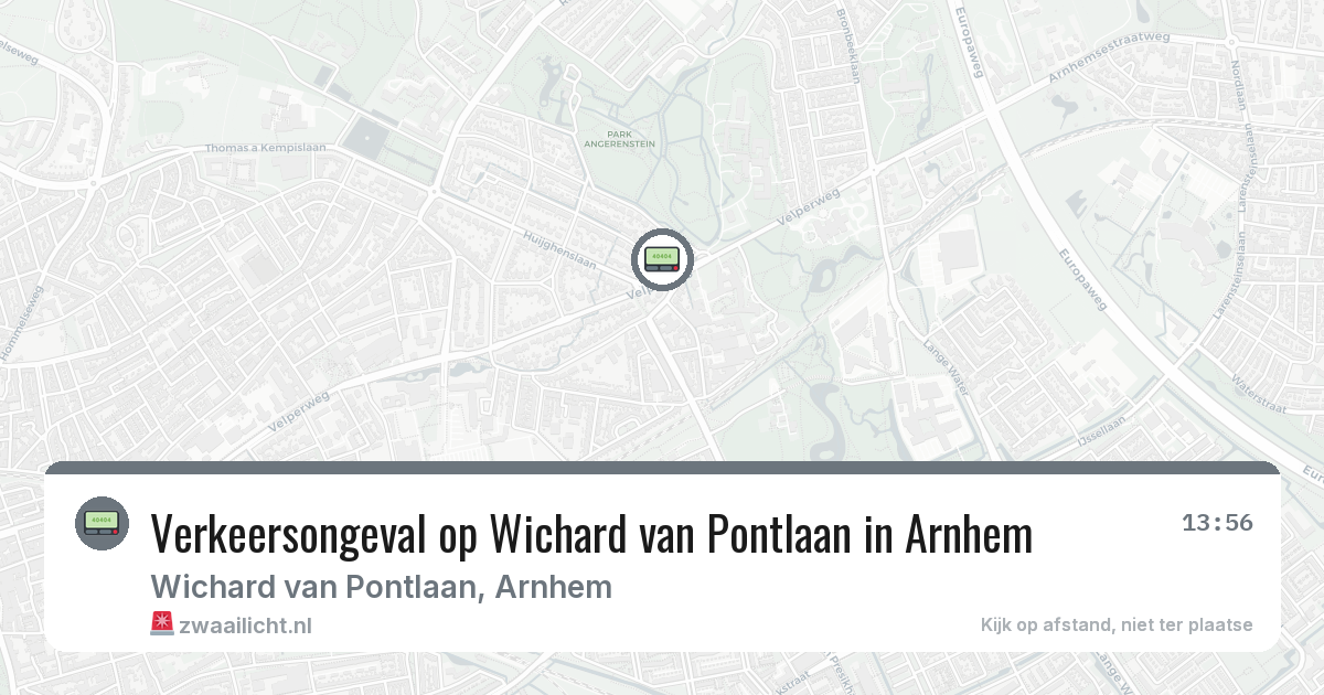 Verkeersongeval op Wichard van Pontlaan in Arnhem — 21 feb 2026