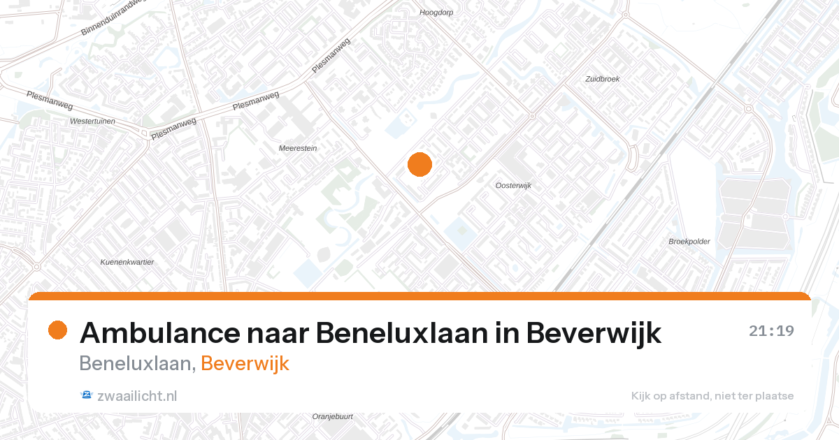 Ambulance naar Beneluxlaan in Beverwijk — 26 aug 2026