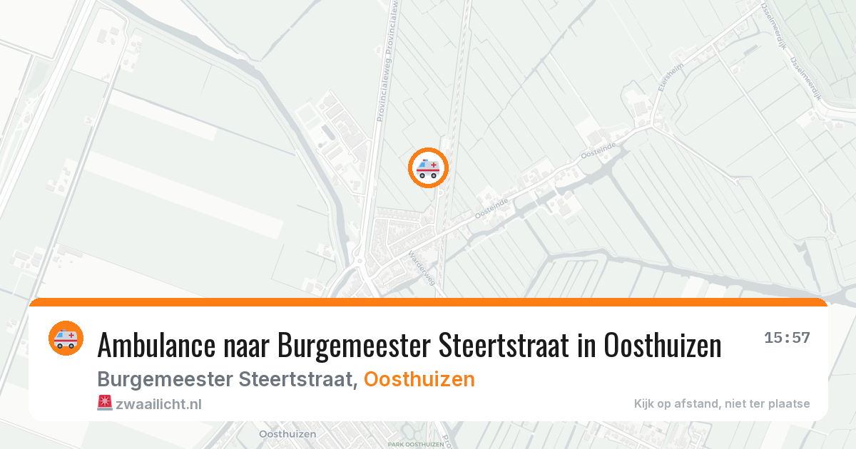 Ambulance naar Burgemeester Steertstraat in Oosthuizen — 16 jun 2026