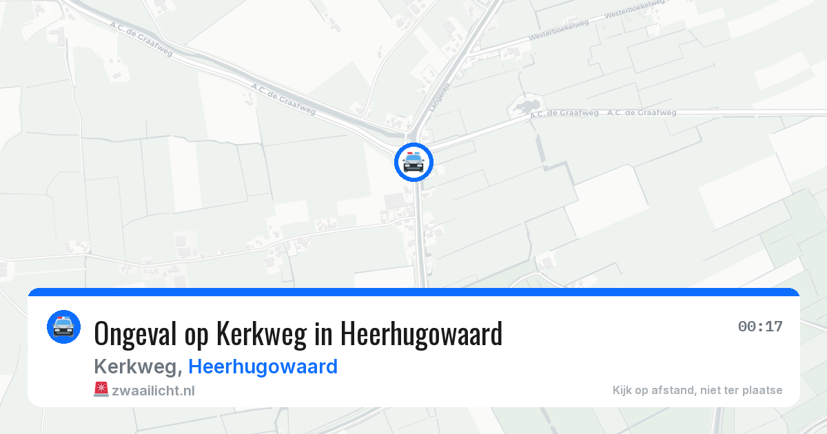Ongeval op Kerkweg in Heerhugowaard — 14 mrt 2026