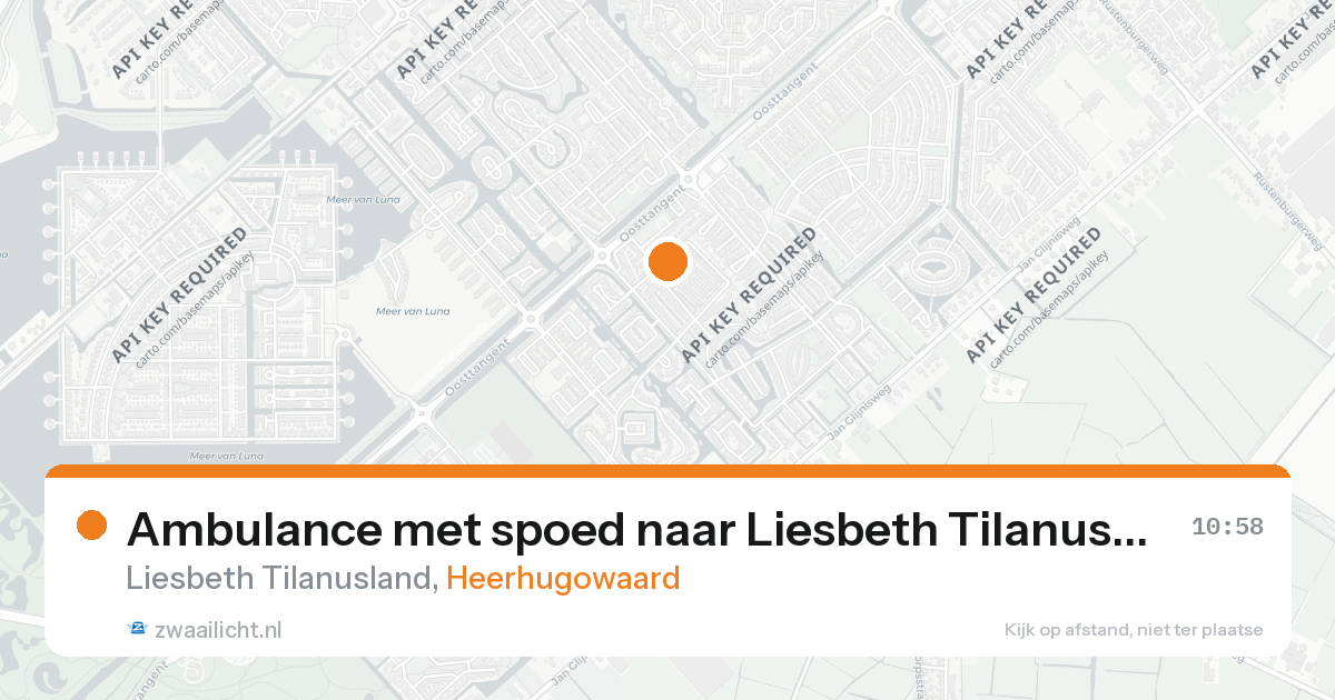 Ambulance met spoed naar Liesbeth Tilanusland in Heerhugowaard — 21 jul 2026