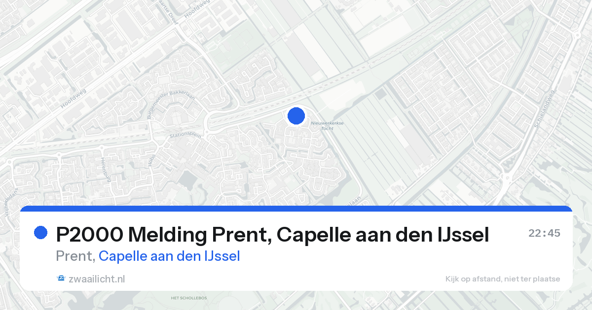 P2000 Melding Prent, Capelle aan den IJssel — 23 aug 2026