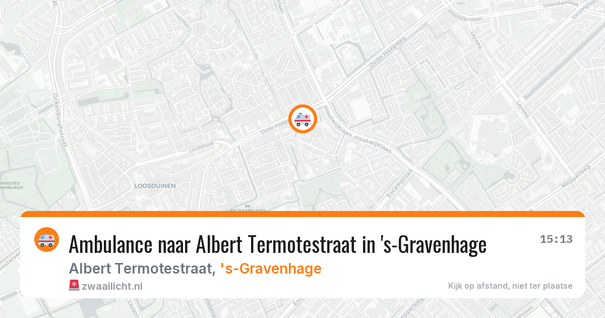 Ambulance naar Albert Termotestraat in 's-Gravenhage — 10 aug 2026